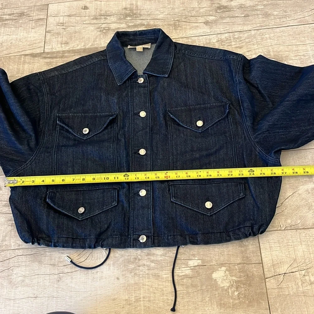 MICHAEL KORS‎  Cropped Deni Jacket Size XL - Picture 11 of 12